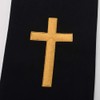 BLESSUME Estola reversible para pastor de iglesia, Blanco y Negro
