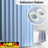 ANRO Shower Curtain Bath Curtain Shower Curtains Washable with Shower