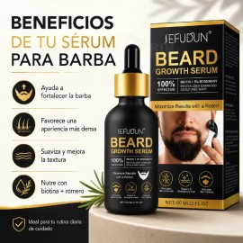Sérum Para Barba Estimula El Crecimiento, Biotina Y Romero Neutra
