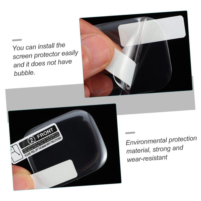 BIUDECO Pack Smartwatch Screen Films Pet Material Scratch Resistant Fingerprint