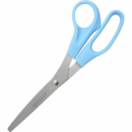 Westcott 8" All Purpose Value Stainless Steel Straight Scissors, Blue (13151)