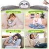 SUZZIPAD Microwavable Stuffed Animal, Heated Sloth Plush for Anxiety, Bedtime,