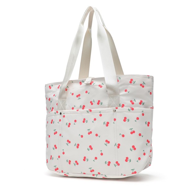 mcuvaec Foldable Floral Tote Bag for Women Nylon Travel Handbag