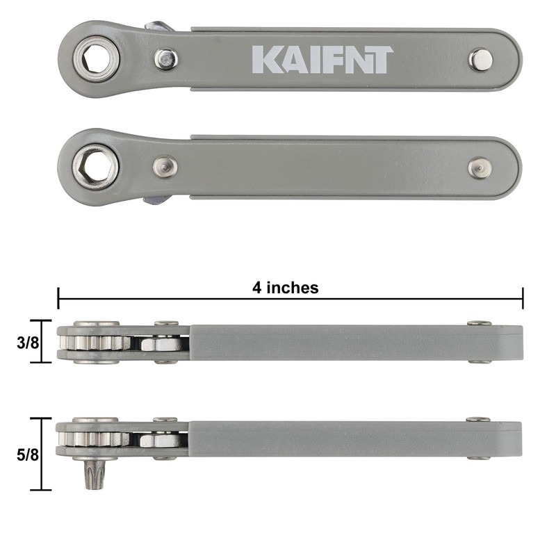 K451 Ultra Low Profile Screwdriver Bit Set with Mini Ratchet