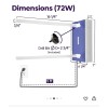 VEVOR Purificador de aire de luz UV HVAC de 72