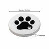 Black Dog Paw Print Coasters for Drinks Absorbent Ceramic Drink