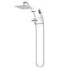 Hibbent All Metal 10'' Rainfall Shower Head Combo,High Pressure Handheld