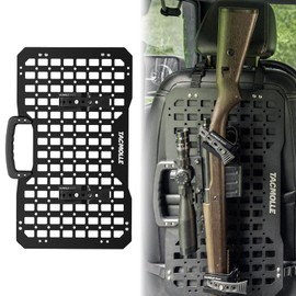TACMOLLE Gun Rack with Rigid MOLLE Panel, Gun Rack for Truck Rifle Mount, Car Gun Mount with Rubber Strap Fits MOLLE Panels for Vehicles