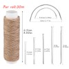 Ftyiwu Waxed Thread, Upholstery Needle and Thread 32 Yards with