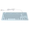 Gaming Keyboard USB Round 87 Keys Colorful Backlit Ergonomic Mechanical