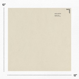 BACKDROP | Premium Interior Paint | Large Adhesive Paint Swatch | MOOD LIGHTING - Soft, Neutral Yellow-Beige | 12" x 12" Color Sample