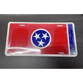 Tennessee State Flag Aluminum License Plate Made in USA New