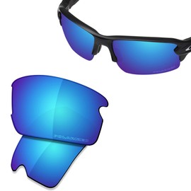 SAUCER Premium Replacement Lenses & Rubber Kits for Oakley Flak 2.0 Asian Fit (AF) OO9271 Sunglasses High Defense - Glacier Blue Polarized