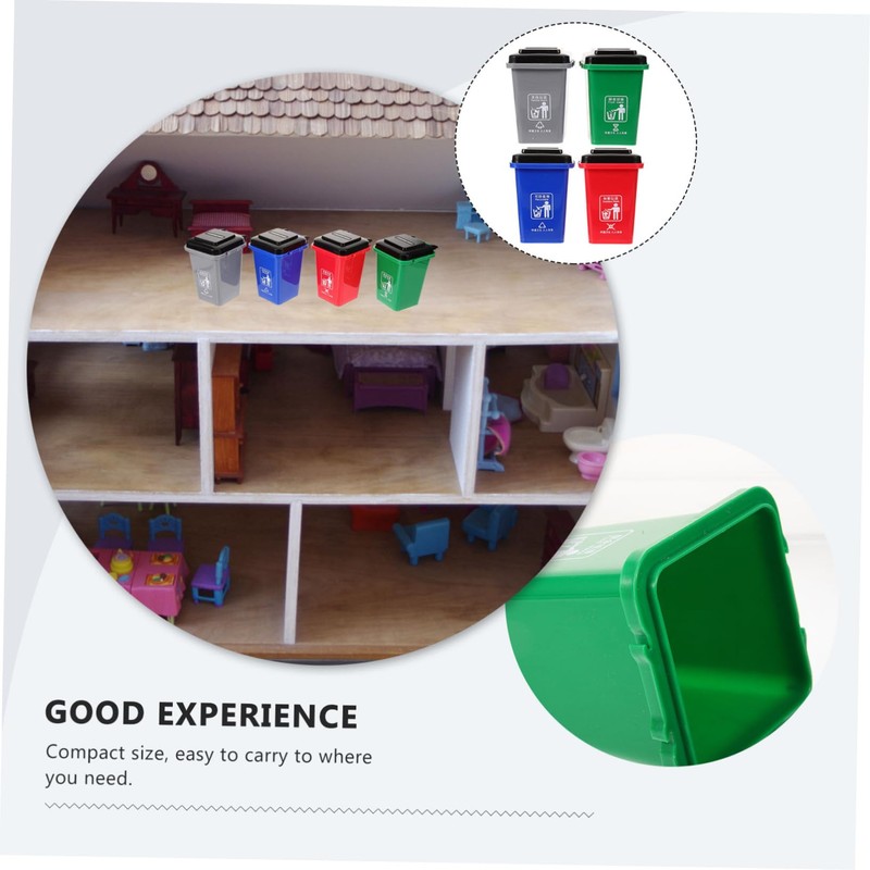 KOMBIUDA Educational Garbage Can for Trash Sorting Thickened Desktop Model