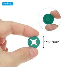 PATIKIL Running Bib Race Clips, 40 Pcs Race Fastener Race Number Buckle Fixing System Marathon Number Buckles Fasteners Holders for Runners Field, Green