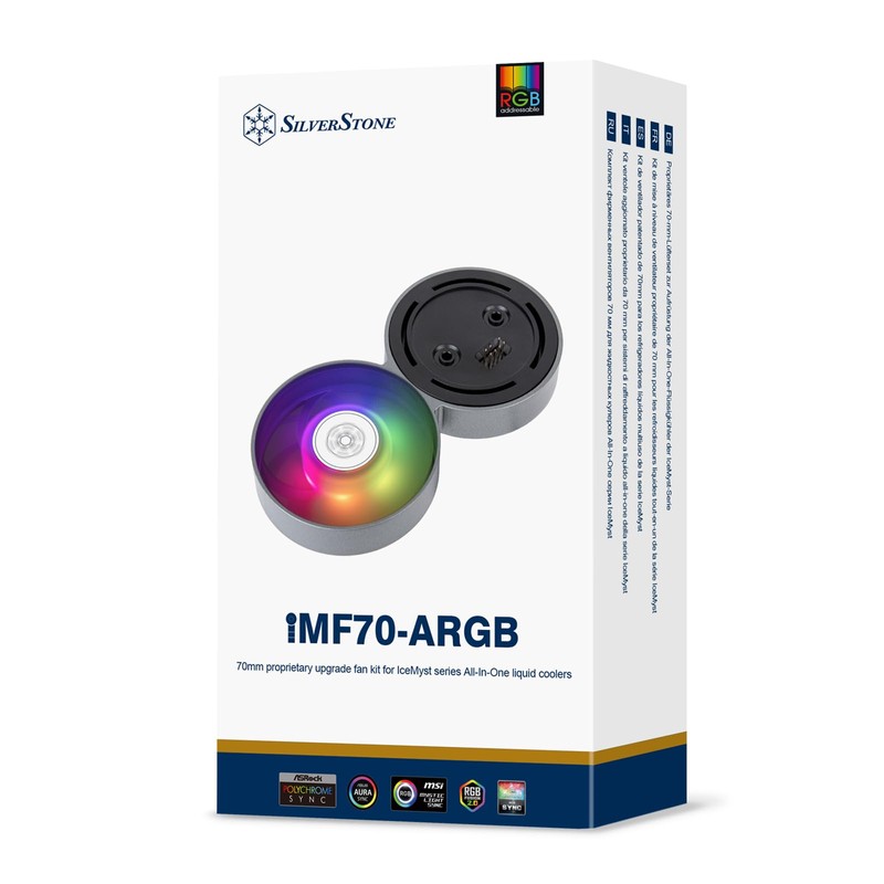 SilverStone Technology IMF70 ARGB 70mm Upgrade Fan Kit for IceMyst