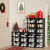 HAIXIN Vertical Narrow Tall Shoe Rack for Front Door Entrance,
