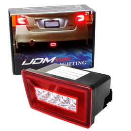 iJDMTOY Red Lens 3-in-1 LED Rear Fog Light Kit for 11-up Subaru Impreza WRX/STi, Functions as Tail Lamp, Brake Lamp, Backup Reverse Light (Includes Wire Harness & Mounting Bracket)