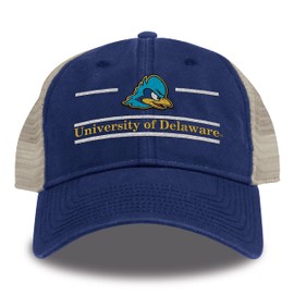 The Game Split Bar Design Trucker Mesh Hat, Royal, Adjustable, Delaware Fightin' Blue Hens