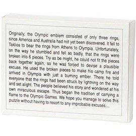 Bartl 102541 English Version Mini Wooden Puzzle The Olympic Rings of Ancient World 6 Pieces