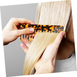 Baluue Hair Detangling Comb Portable Acetate Wide Tooth Comb for Thick Straight and Curly Hair Stylish for Men and Women for Everyday Use