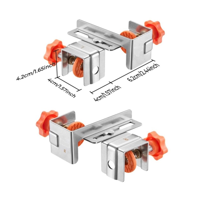 Generic 2x Cabinet Installation Clamps Woodworking Tool Heavy-duty Detachable High