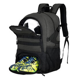 LARIPOP Soccer Backpack,Basketball Backpack with Ball Holder and Shoe Compartment,Men&Women Gifts Backpack for Basketball Accessories Training Equipment Fits Volleyball,Soccer,Sports Gifts