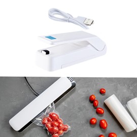 Harilla Kleiner Beutel -Versiegelungs -Chip -Bag -Versiegelung tragbarer manueller Handwerk wiederaufladbar, Heizung und Cutter für Reisen Camping