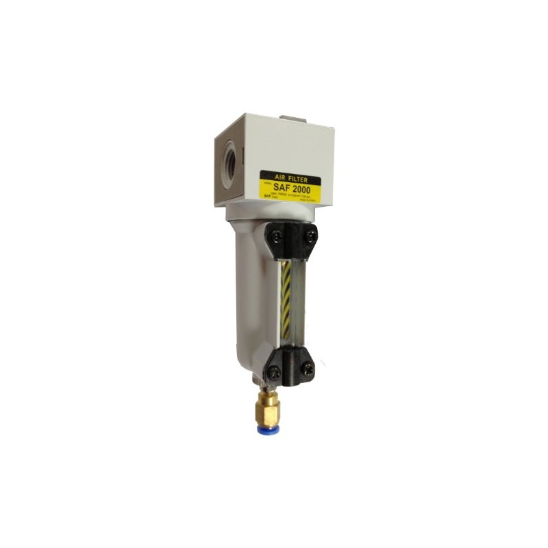 PneumaticPlus SAF2000M-N02BD-MEP Miniature Compressed Air Particulate Filter 1/4" NPT -