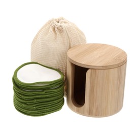 Beavorty Bamboo Fiber Facial Cleansing Pads Set Makeup Remover Wipes for Travel Business