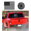 CONGCONG for Dodge RAM Rear Middle Window American Flag Vinyl