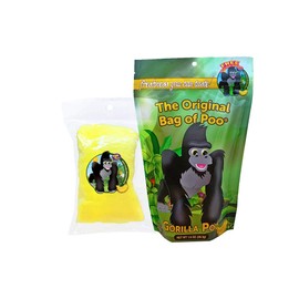 The Original Bag of Poo, Gorilla Poop (Yellow Cotton Candy) for Novelty Poop Gag Gifts