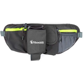 Shoebill Waist Pouch Waist Bag for Men Women Running Water Resistant 3L (Gray)