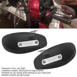 Motorcycle Handguard Hand Guards Wind Cold Protector Windshield rs 10mm/0.4in Universal Motorcycle Hand Guard Wind r Protector for Motorcycle (Black)