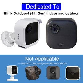 SKYWORLD Blink 4(4th Gen) Indoor/Outdoor Camera Mounts ，Weatherproof Housing with Type-C Charging Port and 360° Adjustable Mount Only for Blink 4 Camera System ，with Sync Module 2 Mount (White 5 PCS)