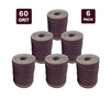 Ready-to-Wrap Sandpaper Rolls | 60 Grit | 6 Pack |