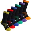 SEEYAN Boys Socks Kids Crew Athletic Cotton Half Cushioned Sports
