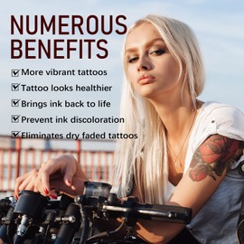 Tattoo Cream 30 g Vegan Tattoo Care Cream Daily Care & Aftercare for Old New Tattoo Moisturiser Brightener, Reinforced Tattoo Colours, Promotes Healing, Natural Vegan