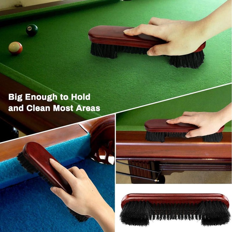 Mtxorvix 9Inch 100% Soild Wooden Handle Pool and Rail Brush