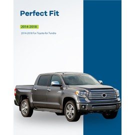 LUJUNTEC Tailgate Handle Bezel w/Fixed Backup Camera - Replacement for Toyota for Tundra 2014-2018 - Durable Black Rear Tailgate Handle Bezel with Built-in Backup Camera 69090-0C090