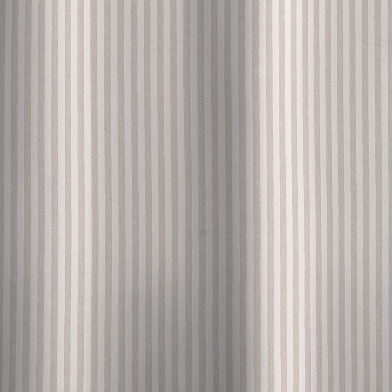 Catherine Lansfield Timeless Stripe 180x180cm Shower Curtain Natural