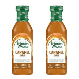 Walden Farms Caramel Syrup – Perfect for Coffee, Desserts, Ice Cream – Zero Calorie, Sugar-Free, Low Carb, Keto-Friendly, Gluten-Free, Vegan – 2-Pack, 12 oz Bottles