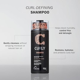 Shampoo Cabello Rizado, Ondulado, ChinoTRUSS Shampoo Curly 300ml