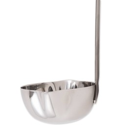 RSVP International Endurance Canning Collection Non-Reactive 18/8 Stainless Steel, Dishwasher Safe, Ladle, 13-1/2"