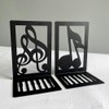 Metal Book Ends, 2 PCS Decorative Bookends Creative Heavy Duty