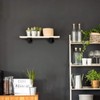 Home TZH 1/2" Pipe Shelf Bracket，Wall Mounted Floating Shelf Bracket,