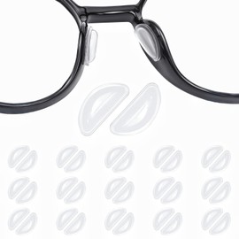 15 Pairs Eyeglass Nose Pads Anti Slip, 3.5mm Thickness Adhesive Nose Grips for Glasses,Silicone Nose Pads for Eyeglasses, Clear Air Cushion Nose Pads for Eyeglasses Sunglasses Reading Glasses