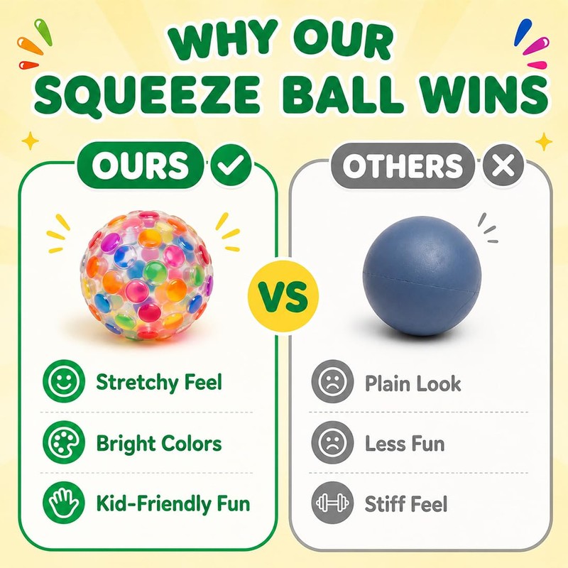 MLRUQRX 10 Pezzi Palline Antistress Squishy - Regalini Fine Festa