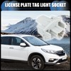 INFINAUTO License Plate Tag Light Socket Lamp Connector Housing No.34102SWAA01/34102-SWA-A01