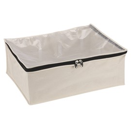 Household Essentials 3364-1 Cotton Canvas Blanket Storage Bags | Natural